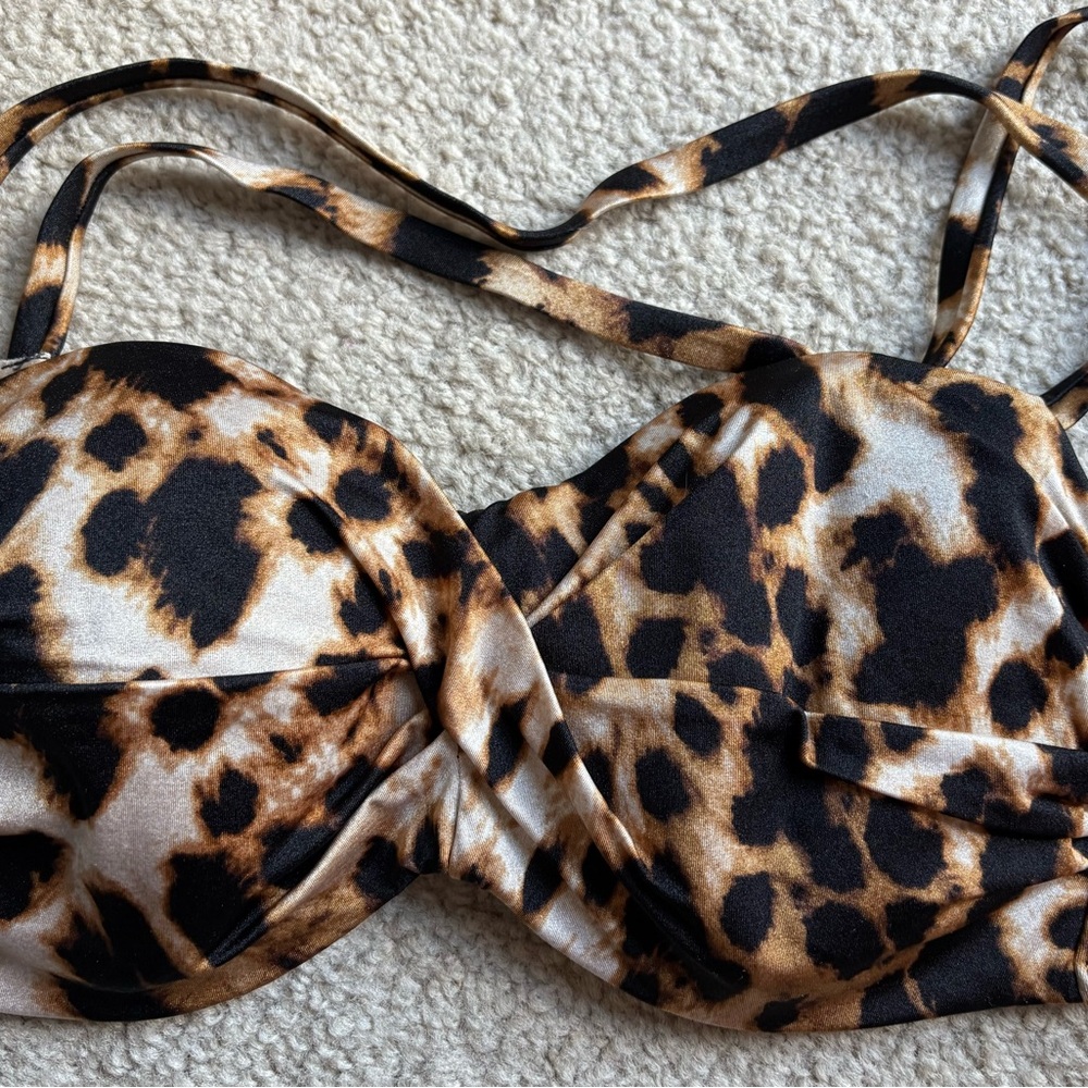 Victoria's Secret Leopard Print Bikini Top
